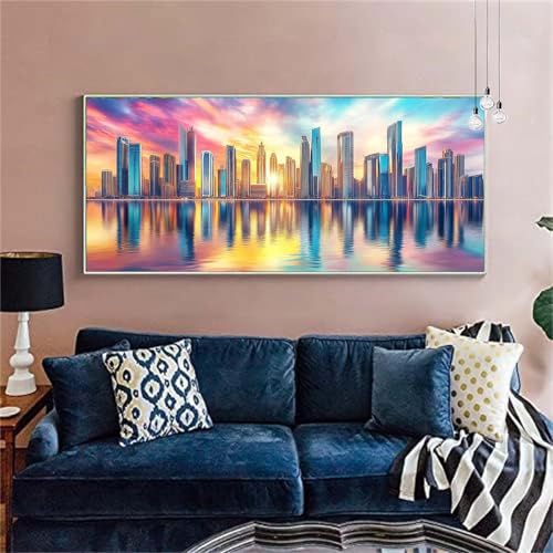 Diamond Painting Städte Diamond Painting Erwachsene Groß 100x200cm Diamant Painting Bilder Fantasie Diamond Painting Kinder DIY Full Diamant Kunst Malerei Set Zimmer Deko, Geschenke für Frauen X-10 von zzgoanguo