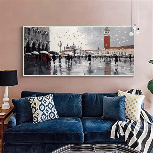 Diamond Painting Städte Diamond Painting Erwachsene Groß 100x200cm Diamant Painting Bilder Landschaft(2)Diamond Painting Kinder Craft Diamant Kunst Malerei Set Zimmer Deko, Geschenke für Frauen X-7 von zzgoanguo